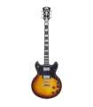 Guitarra eléctrica D'Angelico Deluxe Brighton Vintage Sunburst
