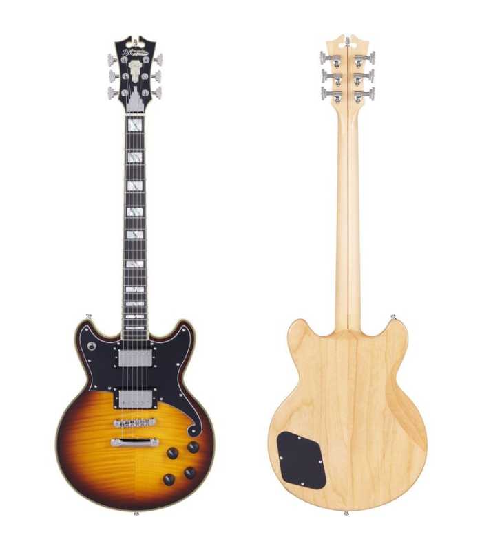 Guitarra eléctrica D'Angelico Deluxe Brighton Vintage Sunburst