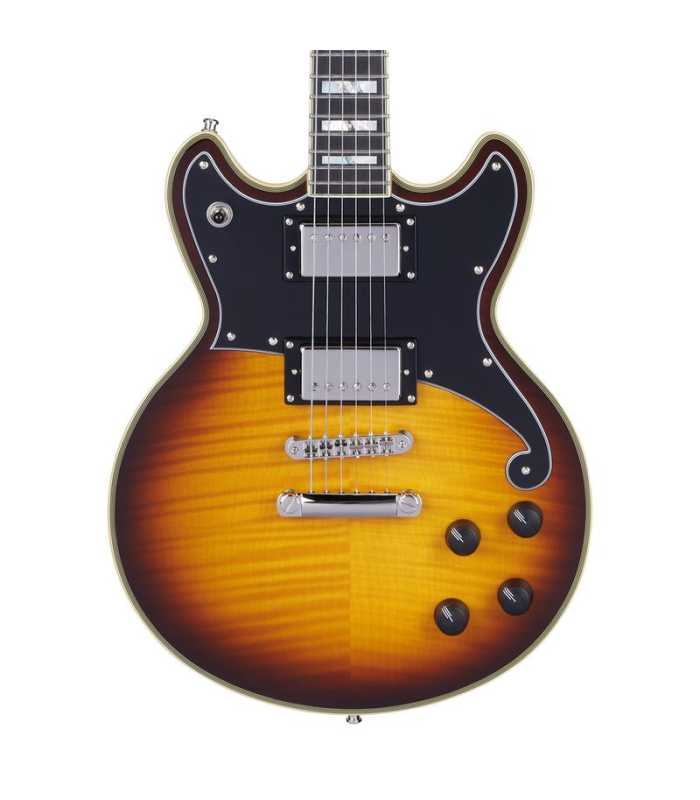 Guitarra eléctrica D'Angelico Deluxe Brighton Vintage Sunburst