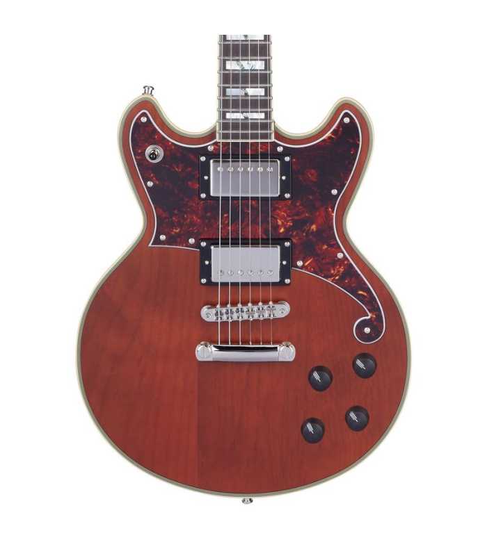 Guitare électrique D'Angelico Deluxe Brighton Matte Walnut