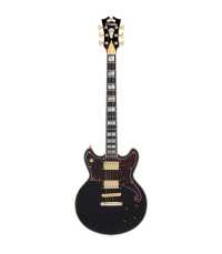 Guitare électrique D'Angelico Deluxe Brighton Solid Black