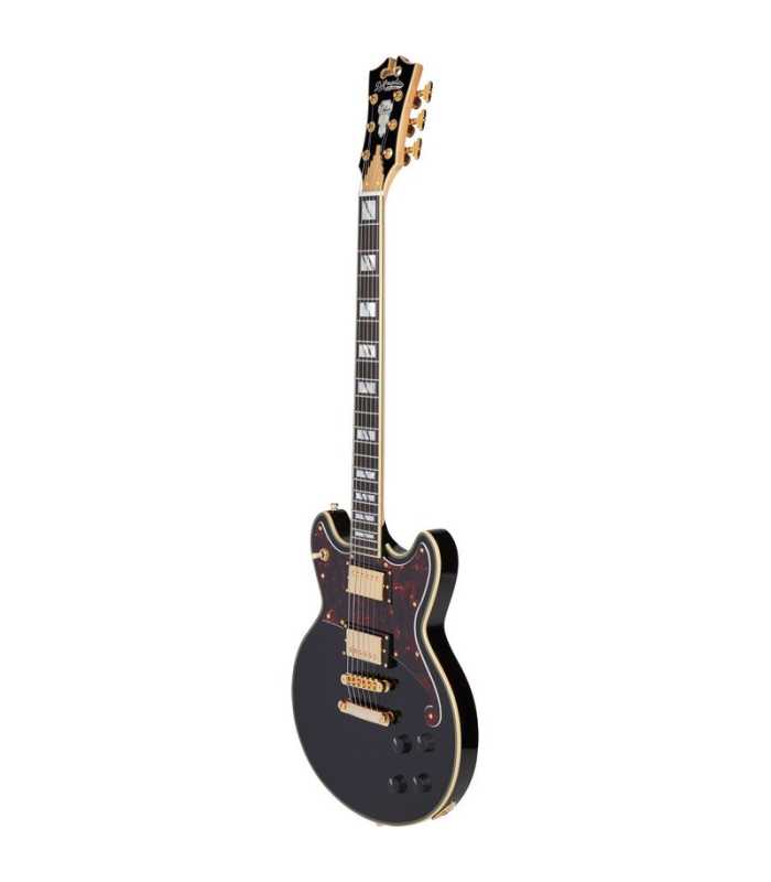Guitarra eléctrica D'Angelico Deluxe Brighton Solid Black