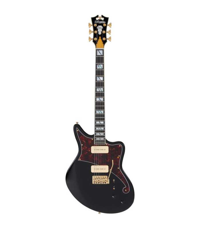 Guitare électrique D'Angelico Deluxe Bedford Solid Black