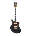 Guitare électrique D'Angelico Deluxe Bedford Solid Black