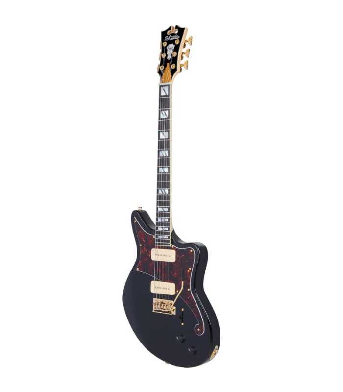 Guitare électrique D'Angelico Deluxe Bedford Solid Black