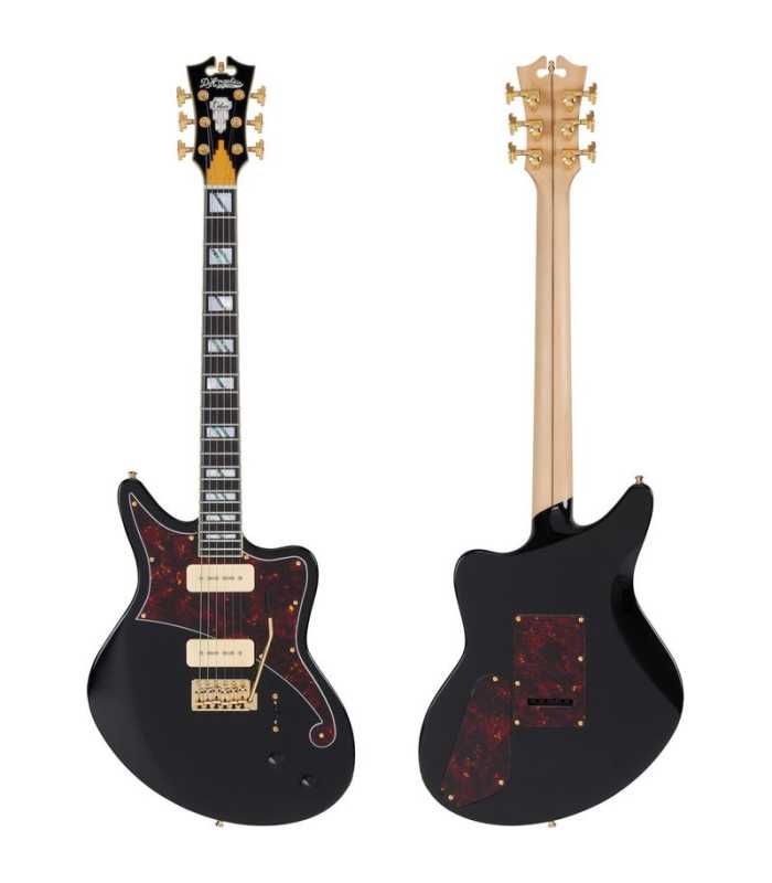 Guitarra eléctrica D'Angelico Deluxe Bedford Solid Black