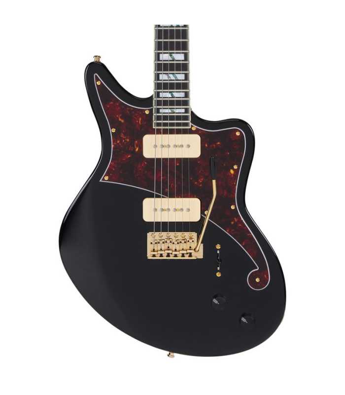 Guitarra eléctrica D'Angelico Deluxe Bedford Solid Black