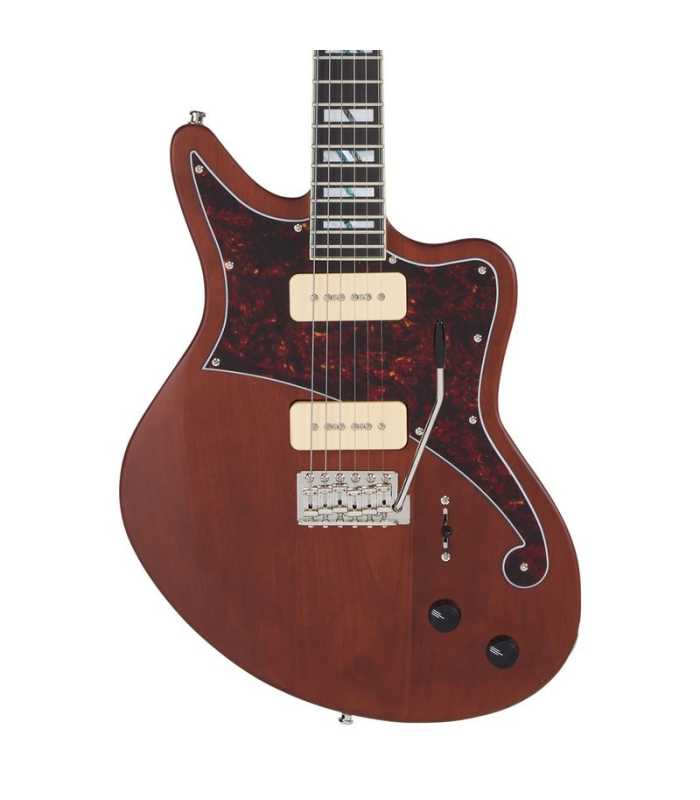 Guitare électrique D'Angelico Deluxe Bedford Matte Walnut