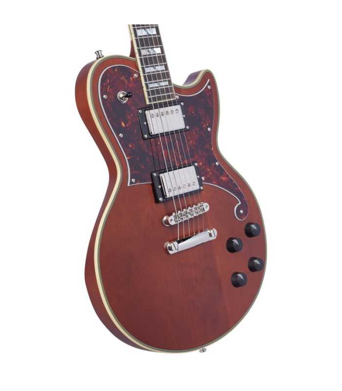Guitare électrique D'Angelico Deluxe Atlantic Matte Walnut