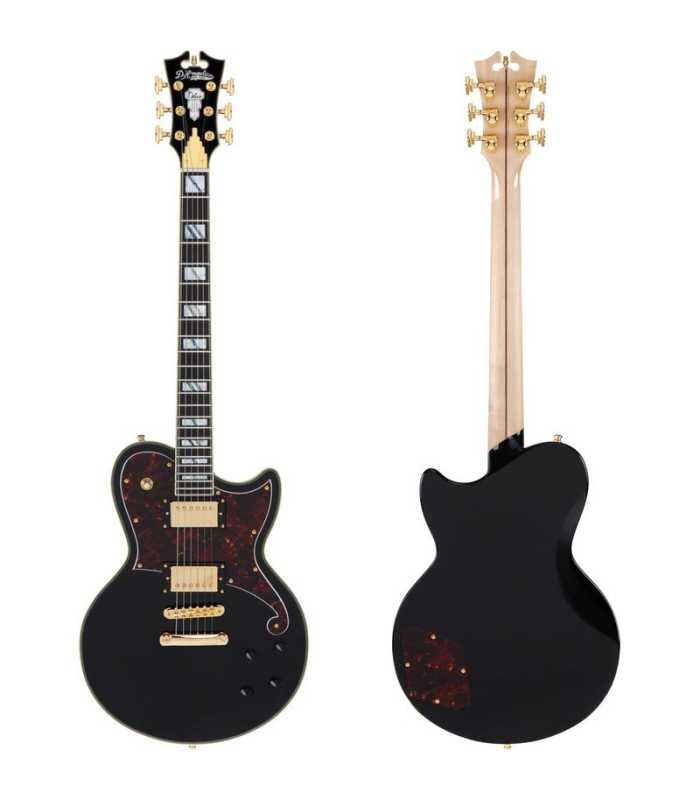 Guitare électrique D'Angelico Deluxe Atlantic Solid Black