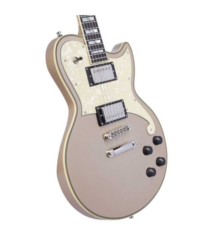 Guitare électrique D'Angelico Deluxe Atlantic Desert Gold