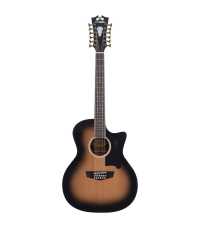 Guitare électro acoustique 12 cordes D'Angelico Premier Fulton Aged Burst