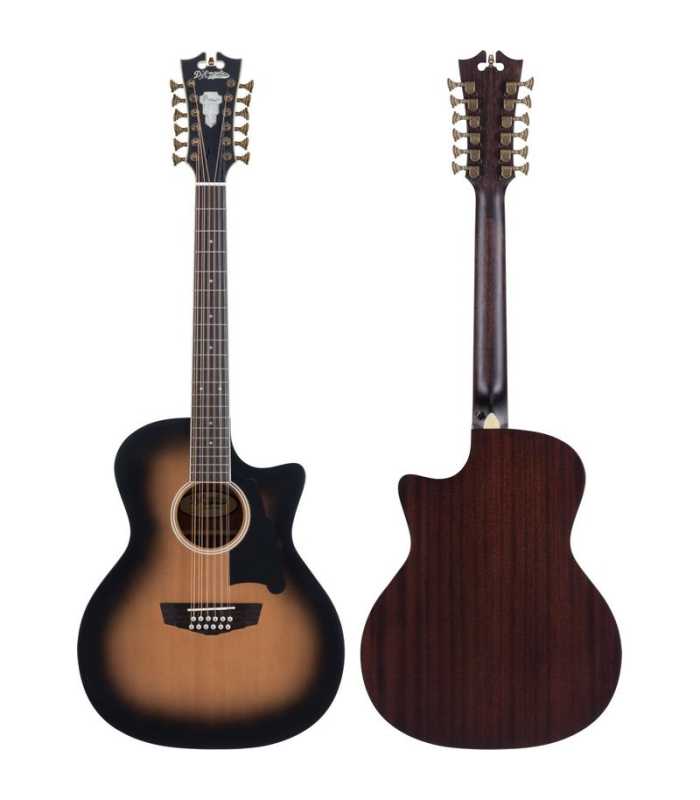 Guitare électro acoustique 12 cordes D'Angelico Premier Fulton Aged Burst