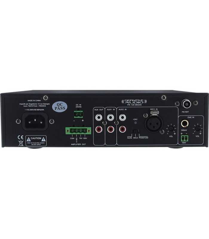 Ampli Media 120W Definitive Audio PA 120 Media