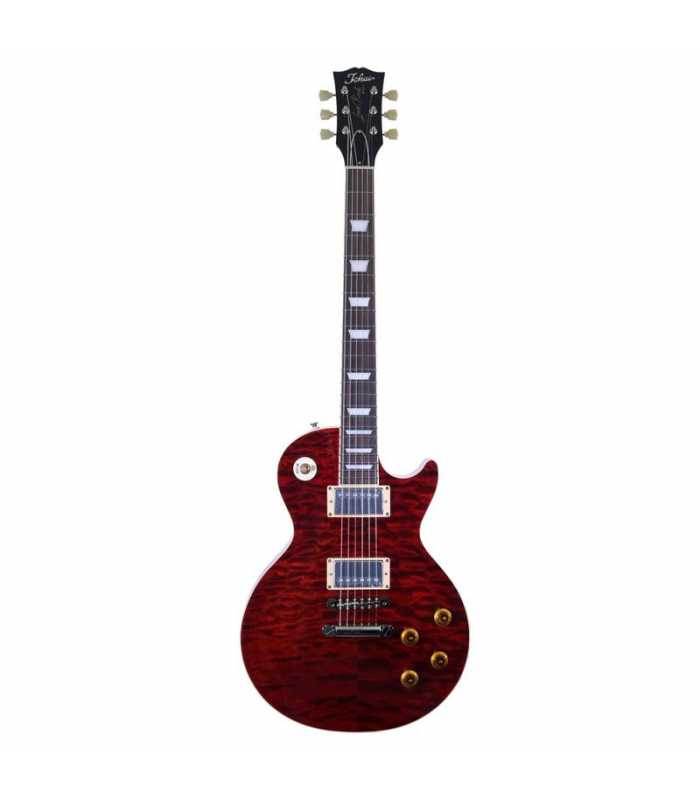 Guitare électrique Tokaï LS-101Q SDR See Through Dark Red