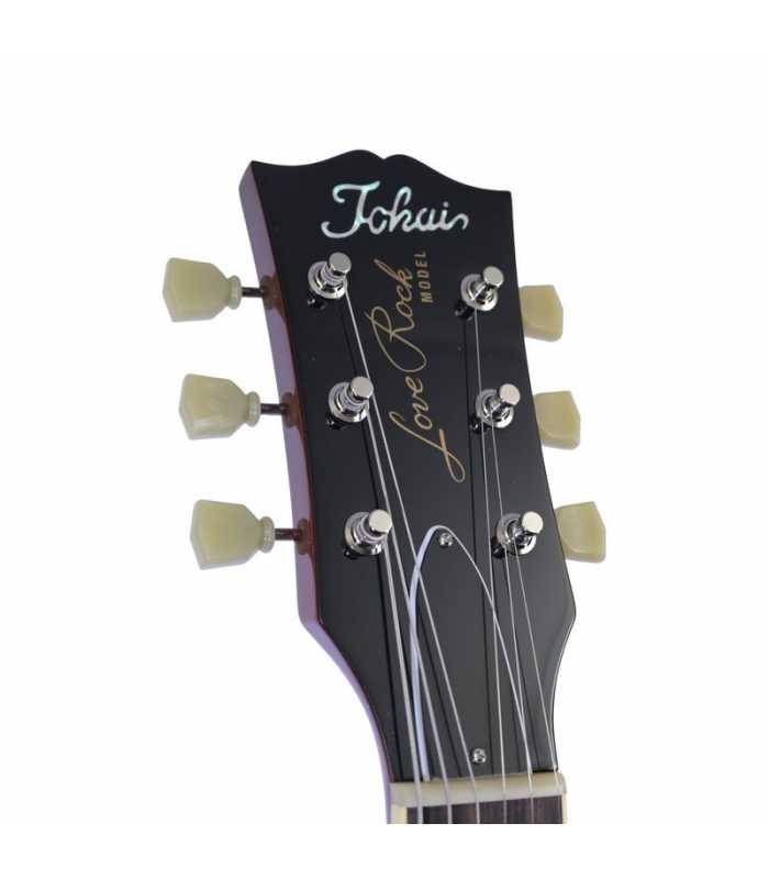 Guitarra eléctrica Tokai LS-101Q SDR See Through Dark Red