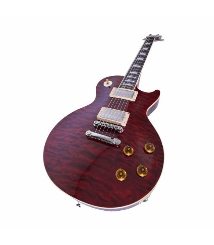 Guitarra eléctrica Tokai LS-101Q SDR See Through Dark Red