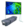 Pantalla de proyectores plegable